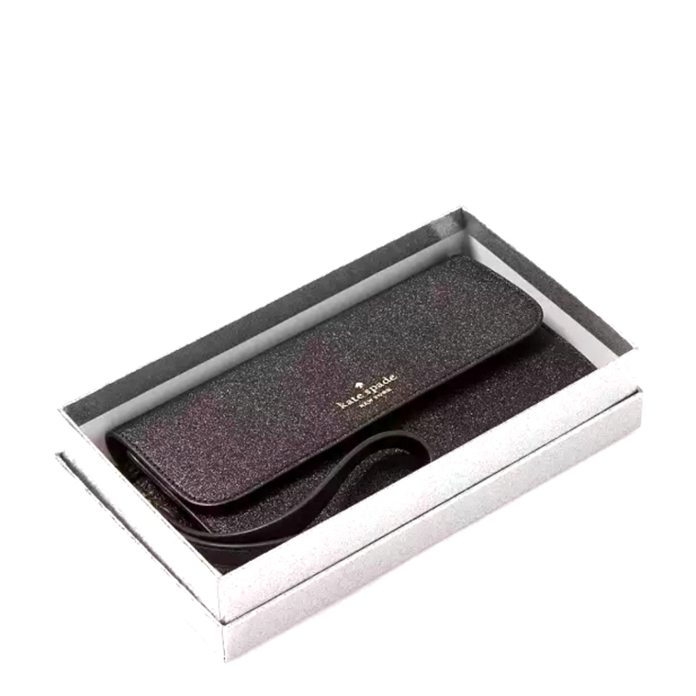 Kate Spade Black Glitter Wristlet NWT